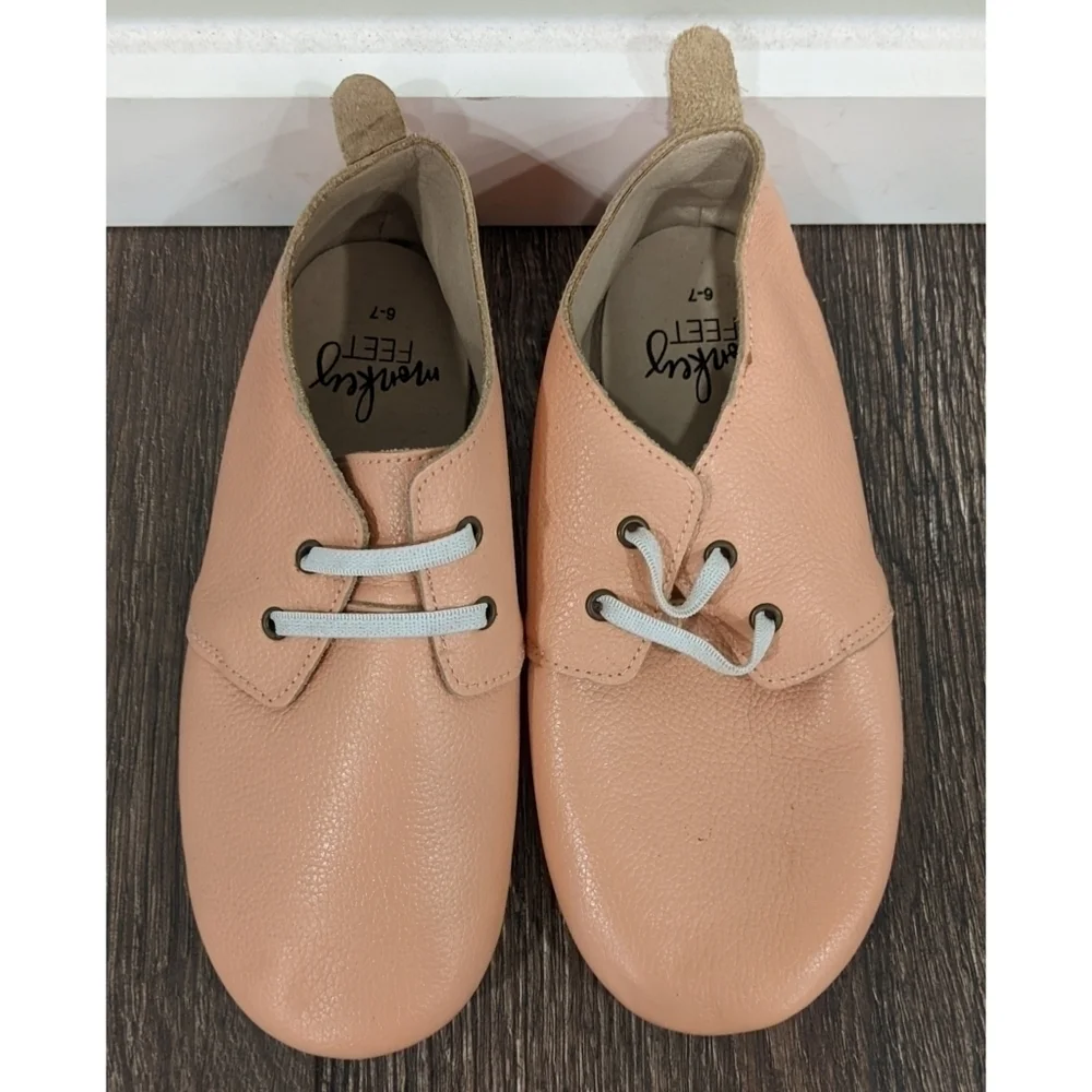 Monkey Feet Peach Colored Flats Size 6-7 Years